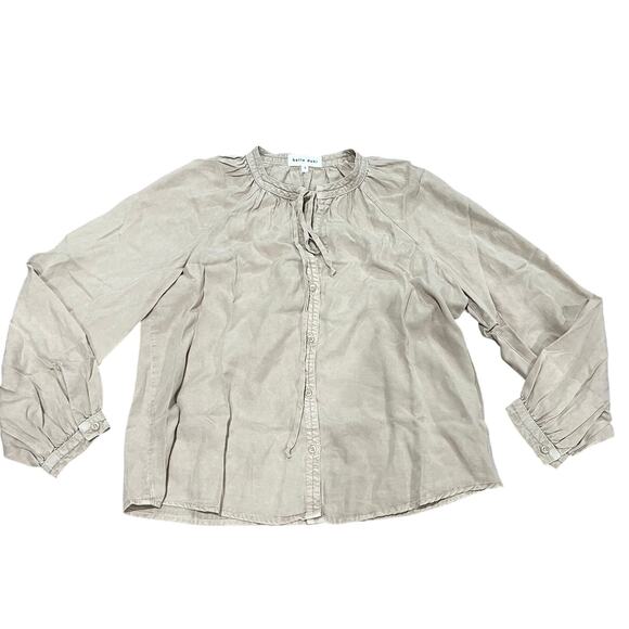 Bella Dahl Tan Long Sleeve Shirt - Size Small - Picture 1 of 6